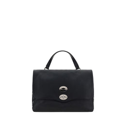 Zanellato Black Calf Leather Bos Taurus Shoulder Bag