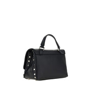 Zanellato Black Calf Leather Bos Taurus Shoulder Bag