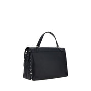 Zanellato Black Calf Leather Bos Taurus Shoulder Bag
