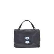 Zanellato Black Calf Leather Bos Taurus Shoulder Bag