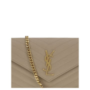 Saint Laurent Beige Calf Leather Bos Taurus Shoulder Bag