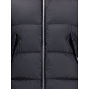 MONCLER x EDWARD ENNINFUL Black Polyamide Coat