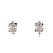 Lancaster White Silver Earrings