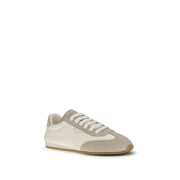 Prada Cream Lamb Ovis Aries Aries Low Top Sneakers