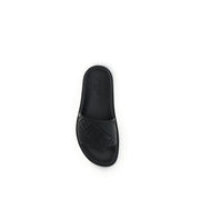 Fendi Black Rubber Flat Sandals