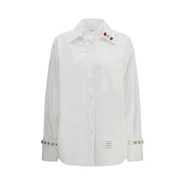 Thom Browne White Cotton Dress Shirt