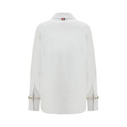 Thom Browne White Cotton Dress Shirt