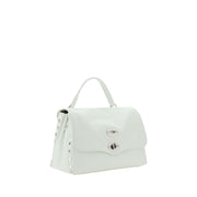 Zanellato White Calf Leather Bos Taurus Shoulder Bag