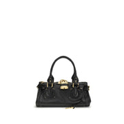 Chloé Black Calf Leather Bos Taurus Shoulder Bag