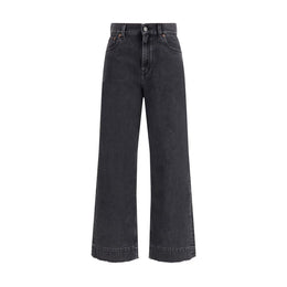 Chloé Black Cotton High-Waisted Jean