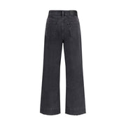 Chloé Black Cotton High-Waisted Jean