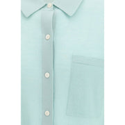 Guest in Residence Light Blue Cashmere Pattern Shirt