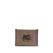 Etro Brown Calf Leather Bos Taurus Clutch Bag