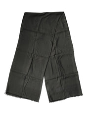 Dolce & Gabbana Black Modal Neck Wrap Men Shawl Men Scarf