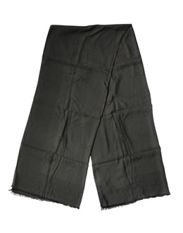 Dolce & Gabbana Black Modal Neck Wrap Men Shawl Men Scarf