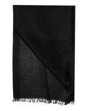 Dolce & Gabbana Black Cashmere Knit Neck Wrap Shawl Scarf