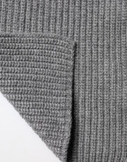 Dolce & Gabbana Gray Cashmere Knit Neck Wrap Shawl Scarf