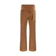 Max Mara Brown Cotton Casual Pants