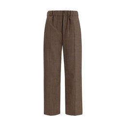 Max Mara Brown Wool Casual Pants