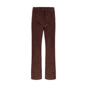 Max Mara Bordeaux Cotton Cropped Pants