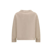 Max Mara Beige Fleece Wool Top