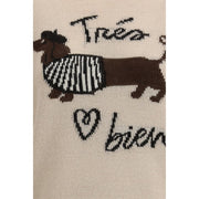 Max Mara Beige Marabou Top