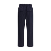 Max Mara Black Cotton Casual Pants