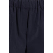 Max Mara Black Cotton Casual Pants