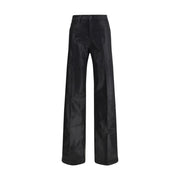L'Agence Black Cotton Casual Pants