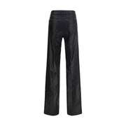 L'Agence Black Cotton Casual Pants