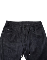 Dolce & Gabbana Black Cotton Stretch Skinny Denim Men Jeans