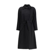 Max Mara Black Camel Hair  Coat