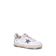 Golden Goose Gray Calf Leather Bos Taurus Chunky Sneakers