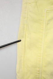 Jeckerson Yellow Mid Waist Straight Fit Men Denim Trouser Jeans