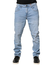 Blend Light Blue Twister Mid Waist Skinny Fit Men Denim Jeans