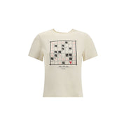 Max Mara Cream Cotton T-Shirt