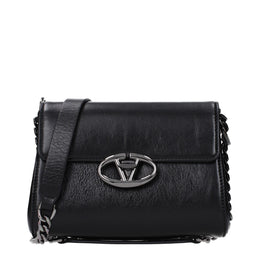Valentino Garavani Black Leather Crossbody Bag