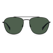 Polaroid Black Stainless Steel Sunglasses