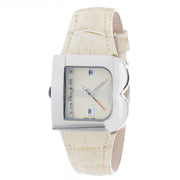 Laura Biagiotti Beige Leather Dress Watch