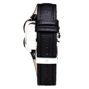 Laura Biagiotti Black Leather Dress Watch