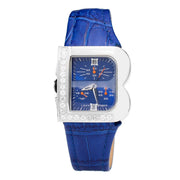 Laura Biagiotti Blue Leather Bracelet Watch