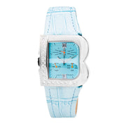 Laura Biagiotti Blue Leather Dress Watch