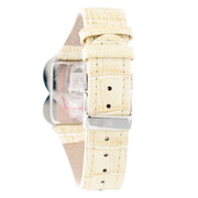 Laura Biagiotti Beige Leather Dress Watch