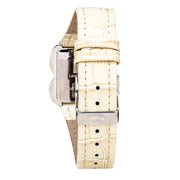 Laura Biagiotti Beige Leather Dress Watch