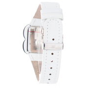 Laura Biagiotti White Leather Dress Watch