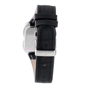 Laura Biagiotti Black Leather Dress Watch