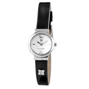Laura Biagiotti Black Leather Dress Watch