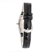 Laura Biagiotti Black Leather Dress Watch