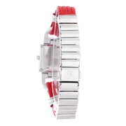 Laura Biagiotti Red Leather Dress Watch