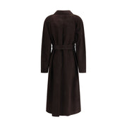 The Row Brown Lamb Leather Coat